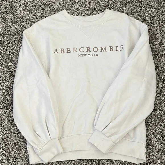 Abercrombie White Sweatshirt - Picture 3 of 4